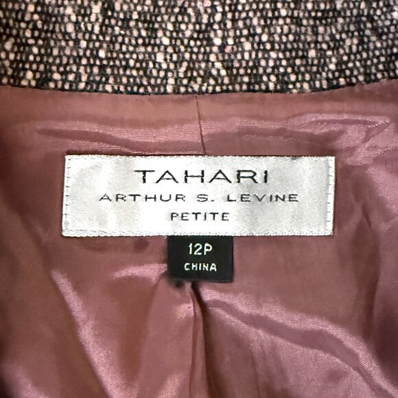 Tahari Cropped Tweed Blazer - Picture 9 of 12
